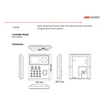 Hikvision Control De Acceso Frontal 500 Rostro 1000 Tarjetas - GRUPO CONTROL - DS-K1T320MFX - CONTROL DE ACCESO