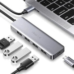 HUB Adaptador Ugreen USB - C a USB - A 3.0 de 4 puertos 5Gbps - GRUPO CONTROL - CM219-70336 - HUB