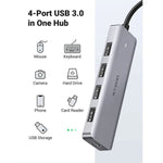 HUB Adaptador Ugreen USB - C a USB - A 3.0 de 4 puertos 5Gbps - GRUPO CONTROL - CM219-70336 - HUB
