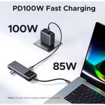 Hub UGREEN USB - C 6 Puertos 4K 60HZ HDMI 100W 10 Gbps Pantalla Led - GRUPO CONTROL - CM888-35998 - HUB
