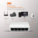 Switch Ethernet Tenda S105 5 Puertos 10/100 Mbps