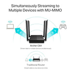 Router Tp Link Doble Banda Gigabait 4 Antenas Archer C64