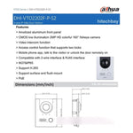Intercomunicador Dahua Ip Exterior Metálico - GRUPO CONTROL - DHI-VTO2202F-P - VIDEOPORTERO