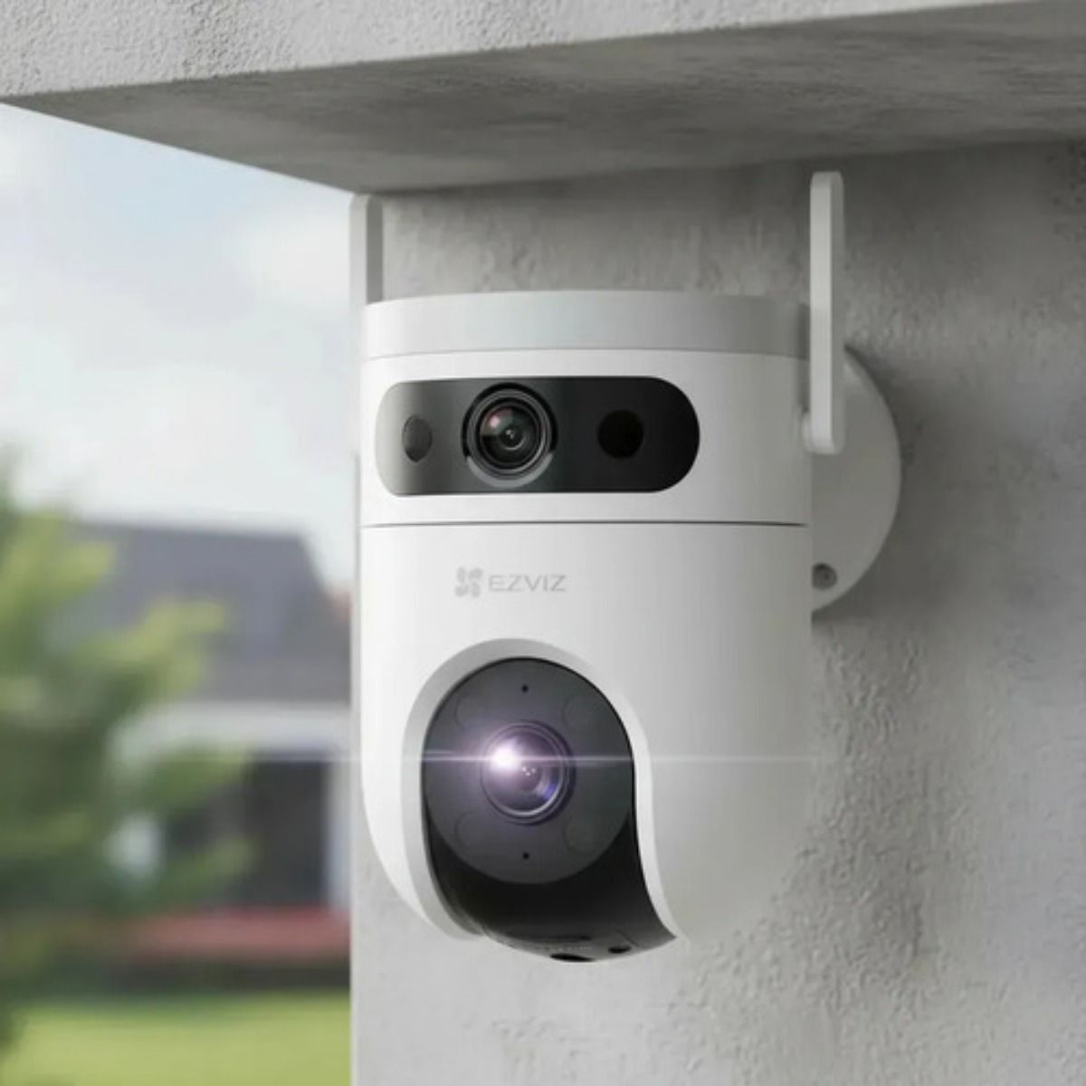 Kit 3 Cámaras Seguridad Wifi H9c Lente Doble Exterior Ezviz Color Blanco - GRUPO CONTROL - CS-H9c-R100-8H33WKFL-3P -