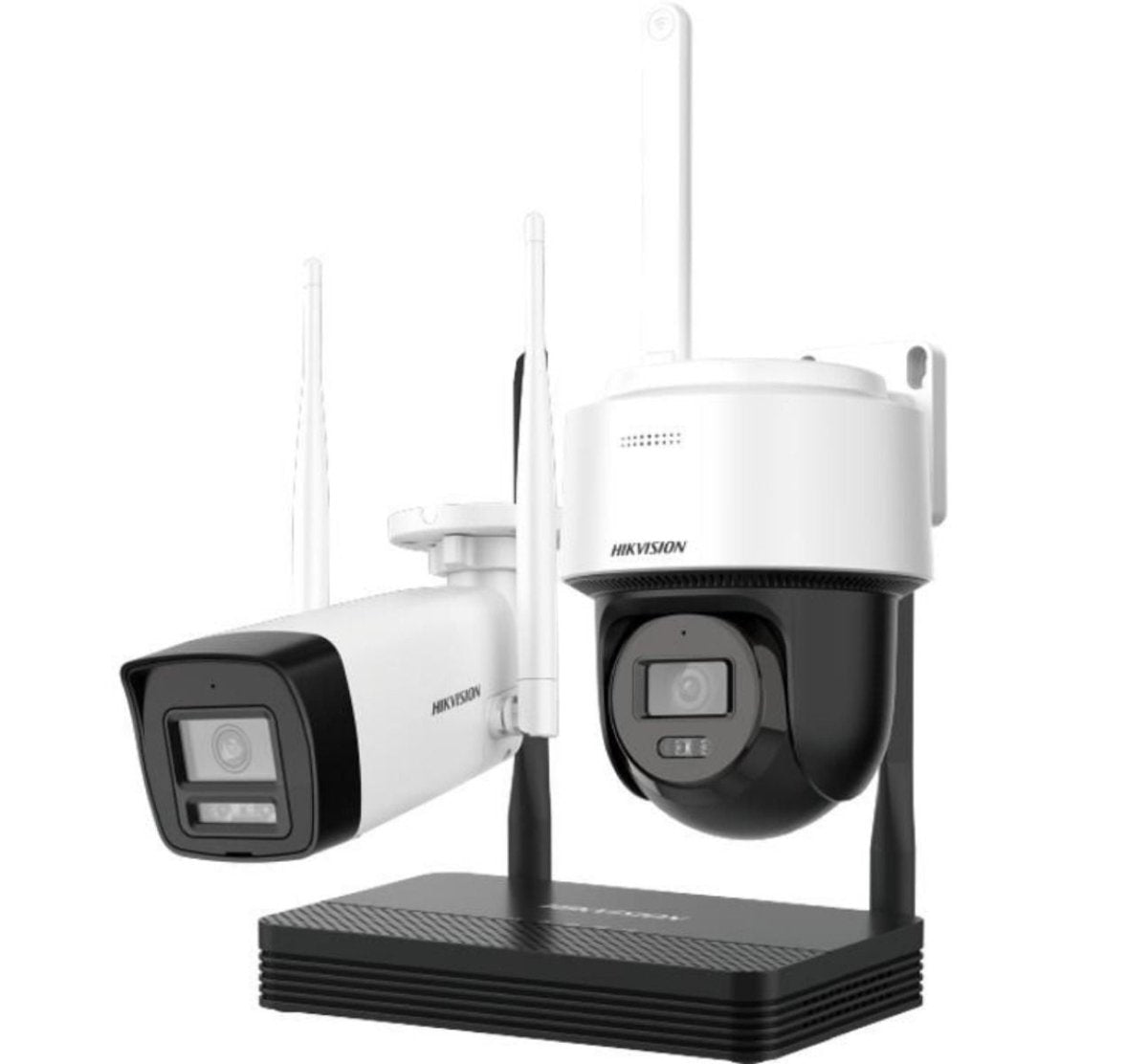 Kit de Hikvision Nvs+ Turret + Domo Pt 4mp Wifi J142I/NKS424 - GRUPO CONTROL - DS-J142I(STD)NKS424W03H - KIT DE CAMARAS