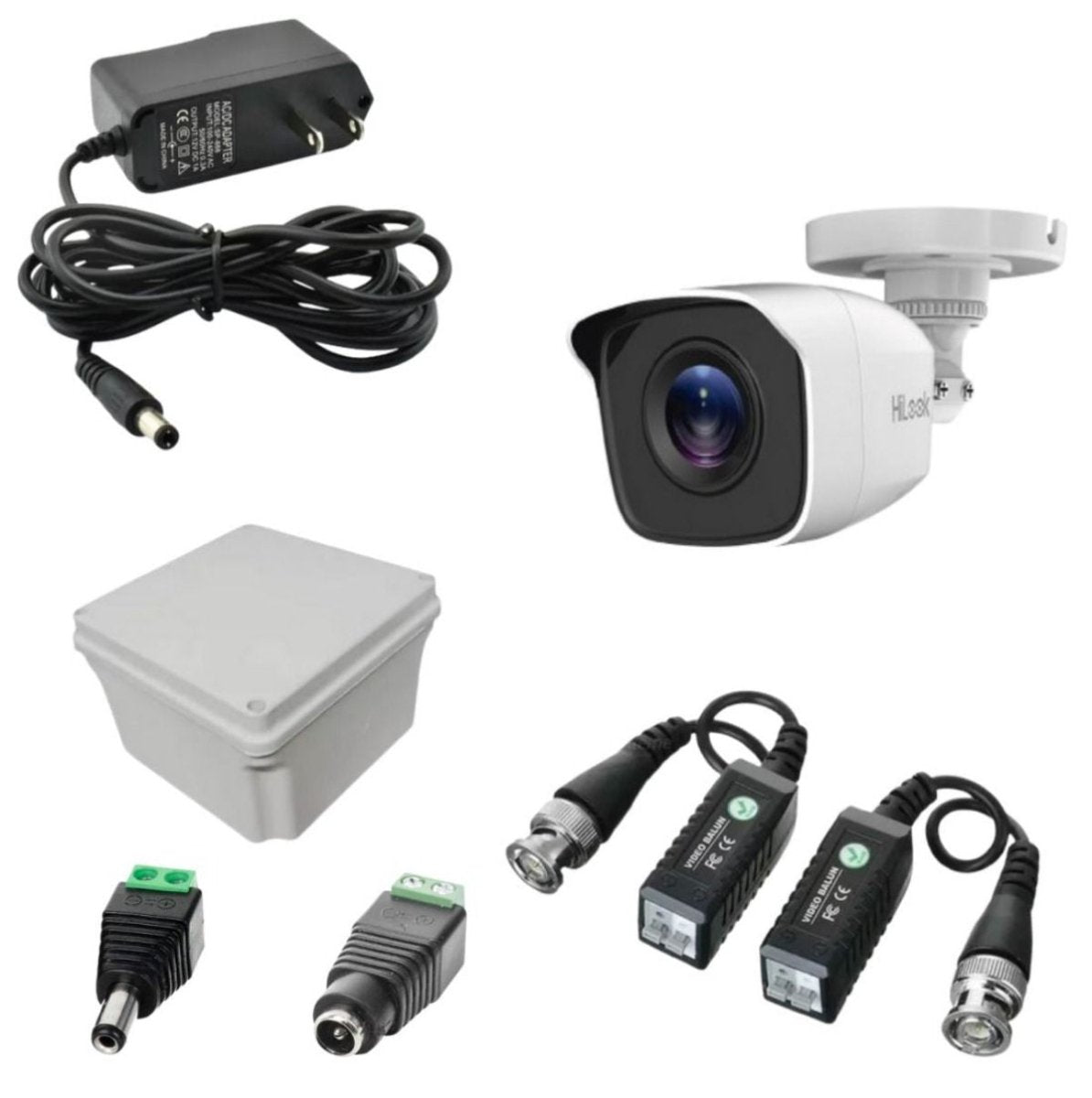 Kit de Seguridad Hilook Cámara THC-B120-PC(2.8MM)+Accesorios - GRUPO CONTROL - THC-B120-PC/Kit - KIT DE CAMARAS