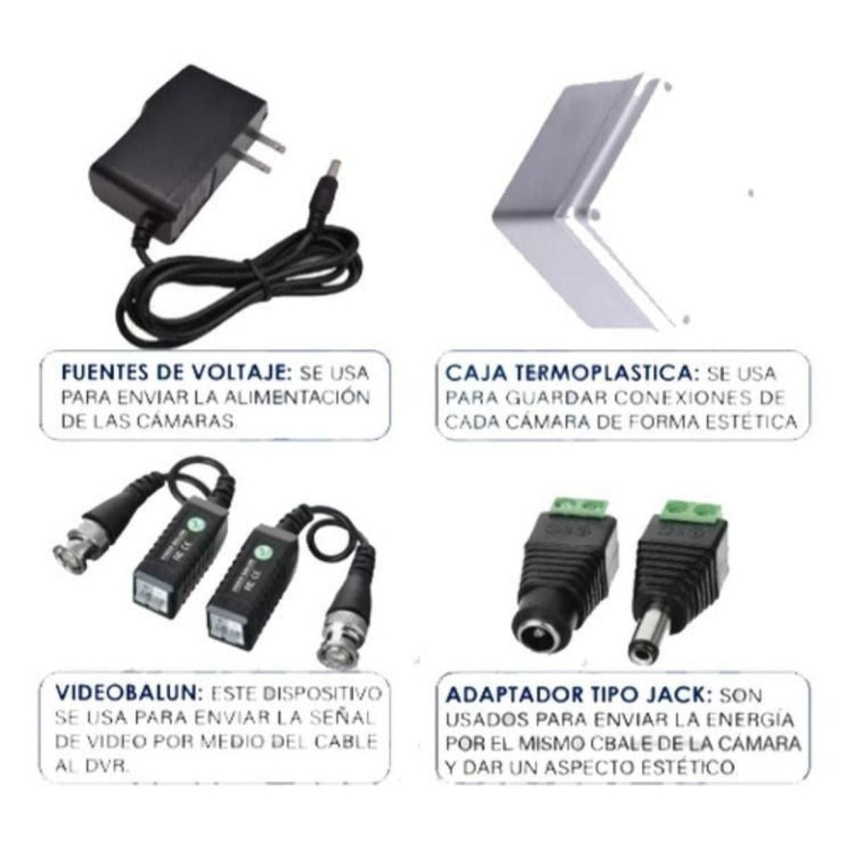 Kit Hikvision Dvr 4ch + 4 Cámaras 1080p + Cable - GRUPO CONTROL - DS2440 - KIT DE CAMARAS