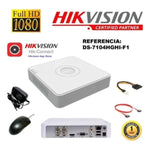 Kit Hikvision Dvr 4ch + 4 Cámaras 1080p + Cable - GRUPO CONTROL - DS2440 - KIT DE CAMARAS