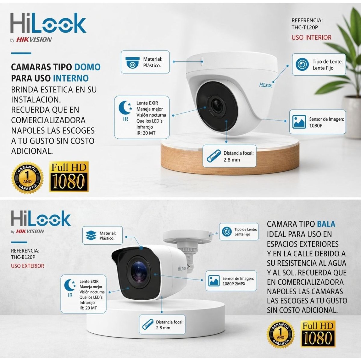 Kit Hikvision Hilook Dvr 8ch + 6 Cámaras 1080p + Accesorios - GRUPO CONTROL - TH2860 - 