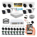 Kit Hikvision Hilook DVR 8Ch 8 Camaras 1080p TH2880 - GRUPO CONTROL - TH2880 -