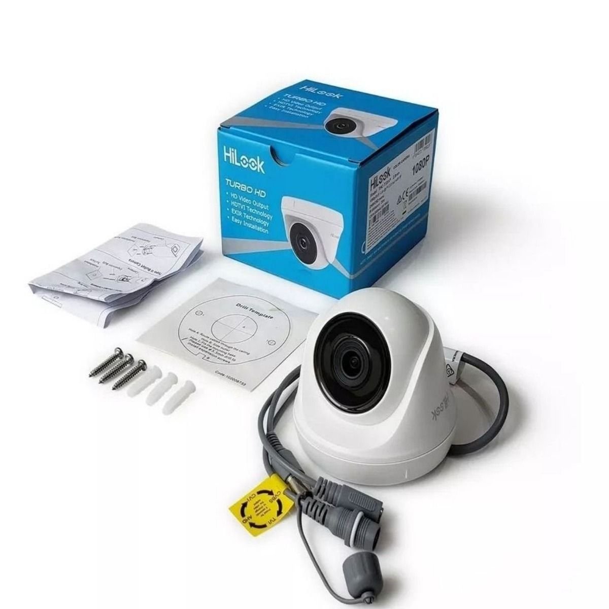 Kit Hilook 2 Cámaras de Seguridad THC-T120-PC + Accesorios - GRUPO CONTROL - THC-T120-PC-2P/ACC - CAMARA