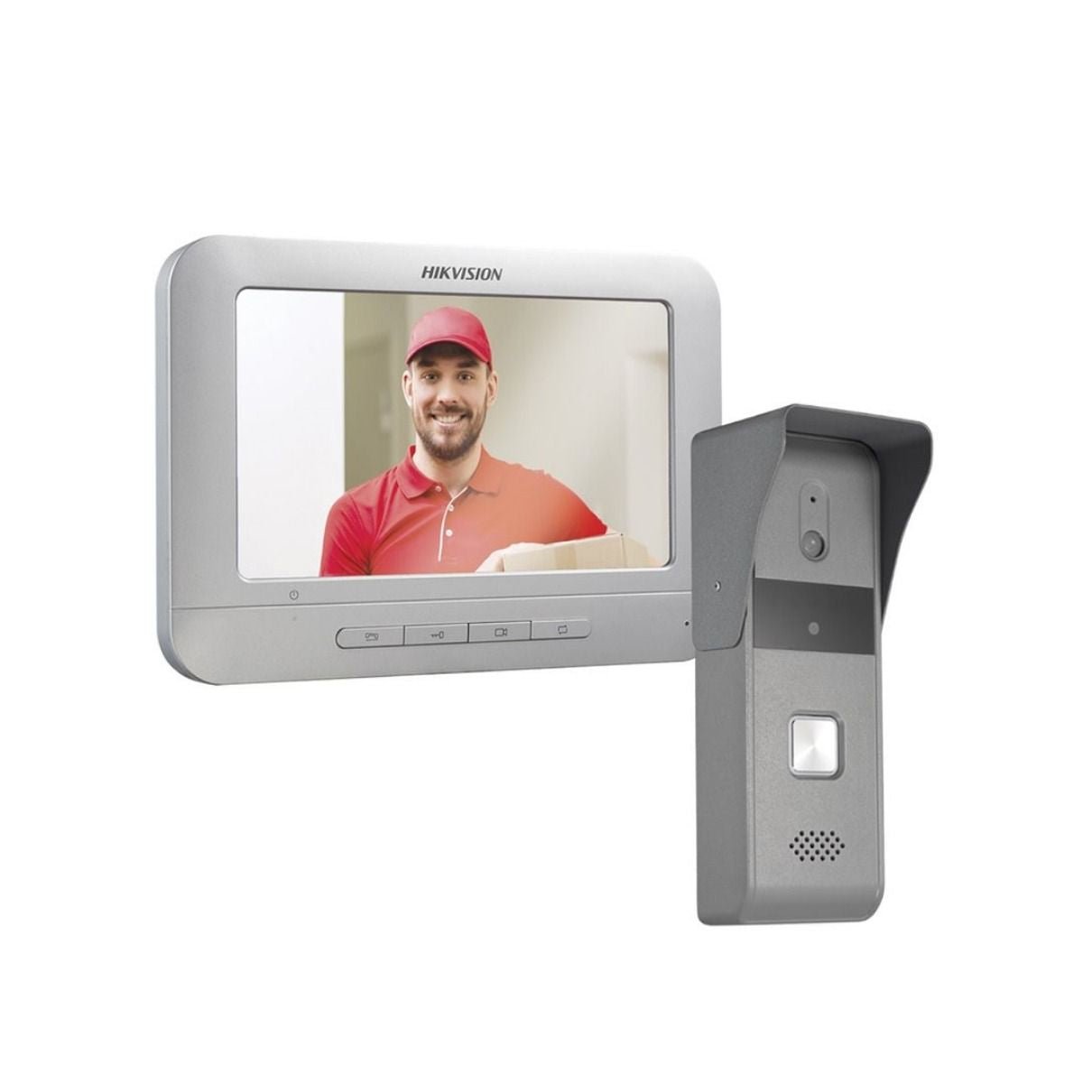 Kit Videoportero Hikvision 2 Hilos Pantalla DS - KIS203T - GRUPO CONTROL - DS-KIS203T - VIDEOPORTERO