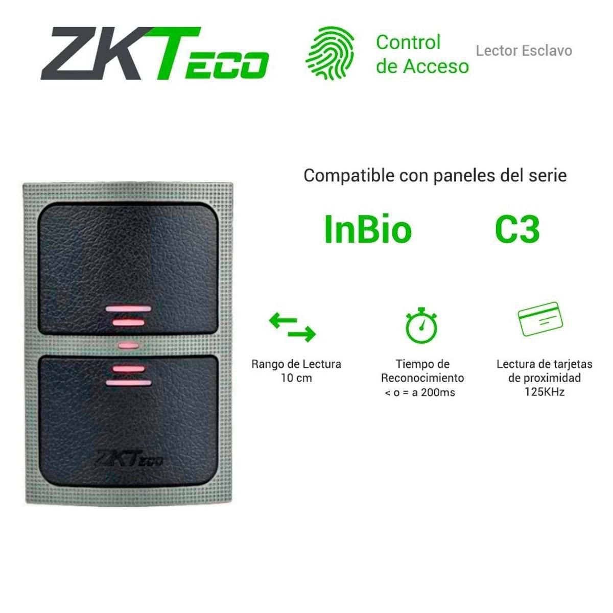 Lectora RFID ZKTeco KR503ERS 125 kHz - GRUPO CONTROL - KR503ERS - CONTROL DE ACCESO