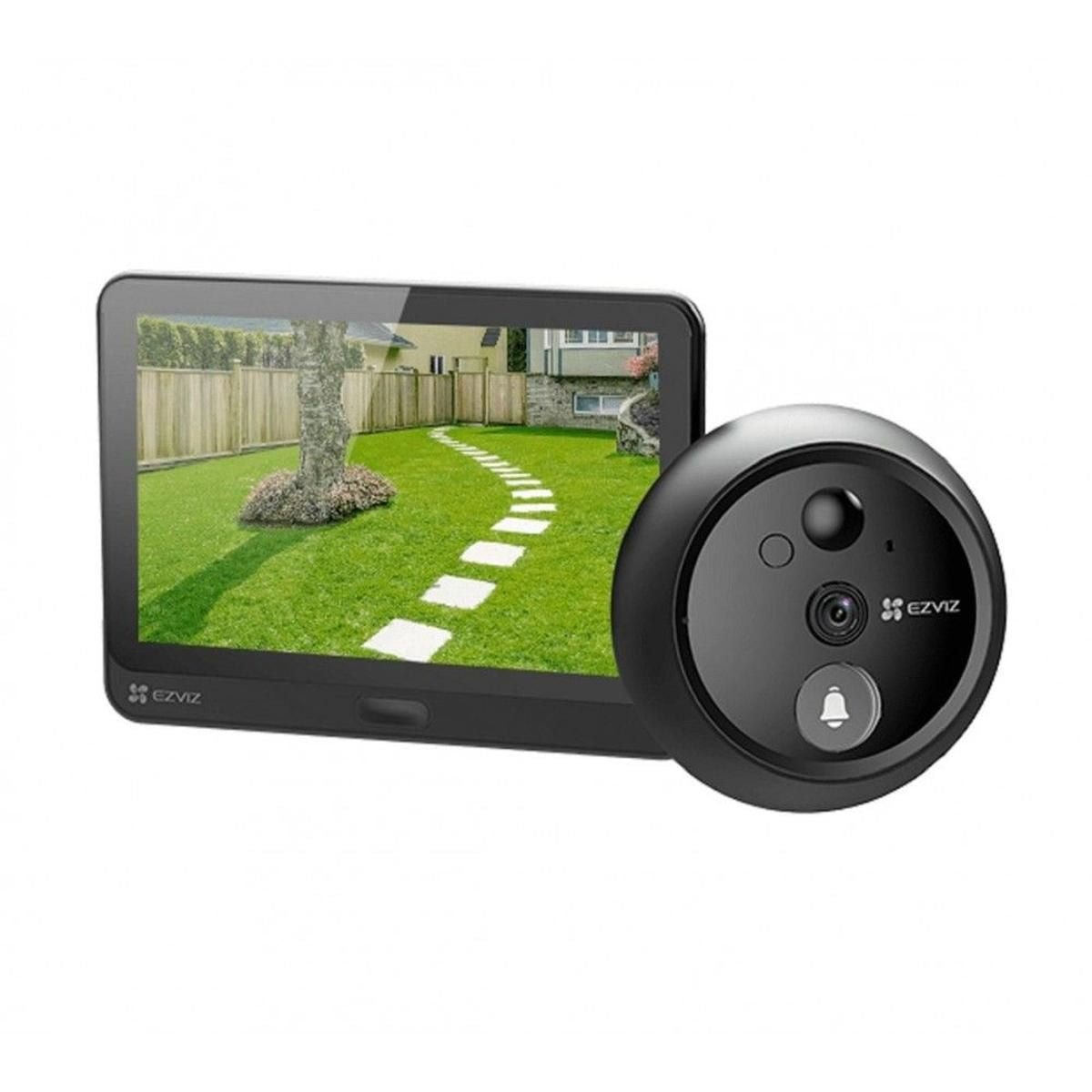 Mirilla Digital Ezviz CS - HP4 - R100 - 6E2WPFBS Pantalla 2K - GRUPO CONTROL - CS-HP4-R100-6E2WPFBS - VIDEOPORTERO