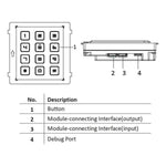 Módulo de teclado de estación Hikvision KD8 IP65 - GRUPO CONTROL - DS-KD-KP - ACCESORIOS VIDEOPORTEROS