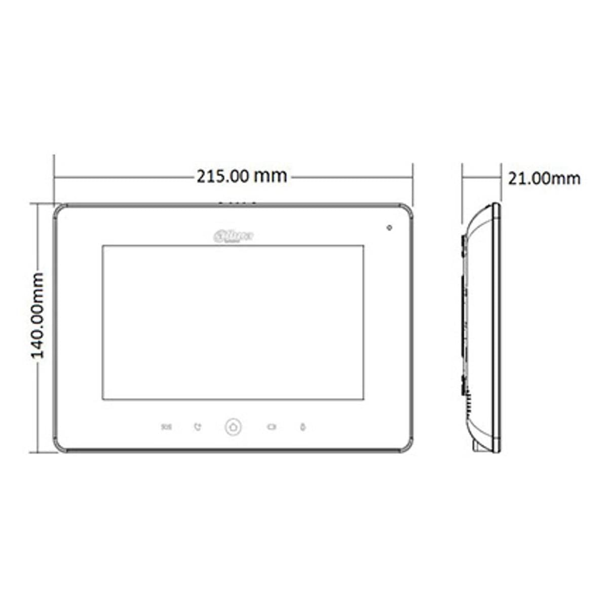Monitor Táctil Dahua LCD Wifi - GRUPO CONTROL - DHI-VTH5221DW - MONITOR DE VIGILANCIA