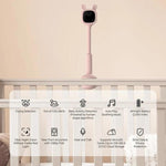 Monitor Vigila Bebe Ezviz Bm1 WIFI 2MP 4mm Color Rosado - GRUPO CONTROL - CS-BM1-R100-2D2WF-Ra - CAMARA