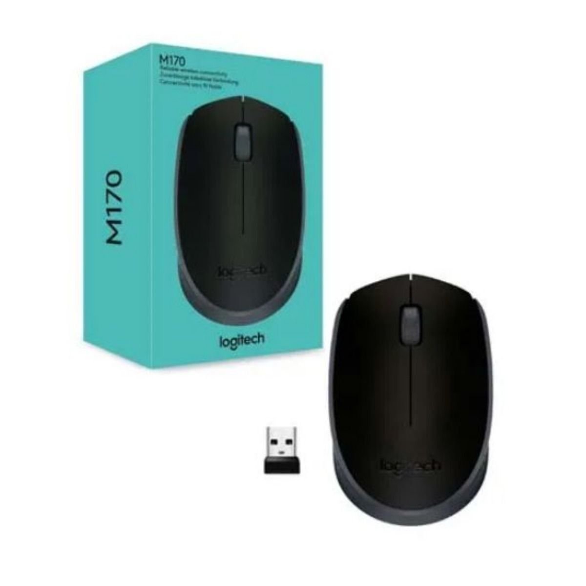 Mouse Inalámbrico Logitech M170 Color Negro - GRUPO CONTROL - M170 - MOUSE