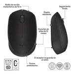 Mouse Inalámbrico Logitech M170 Color Negro - GRUPO CONTROL - M170 - MOUSE