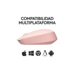 Mouse Inalámbrico Logitech M170 ROSE 2.4GHz - GRUPO CONTROL - M170ROSE - MOUSE