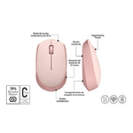Mouse Inalámbrico Logitech M170 ROSE 2.4GHz - GRUPO CONTROL - M170ROSE - MOUSE