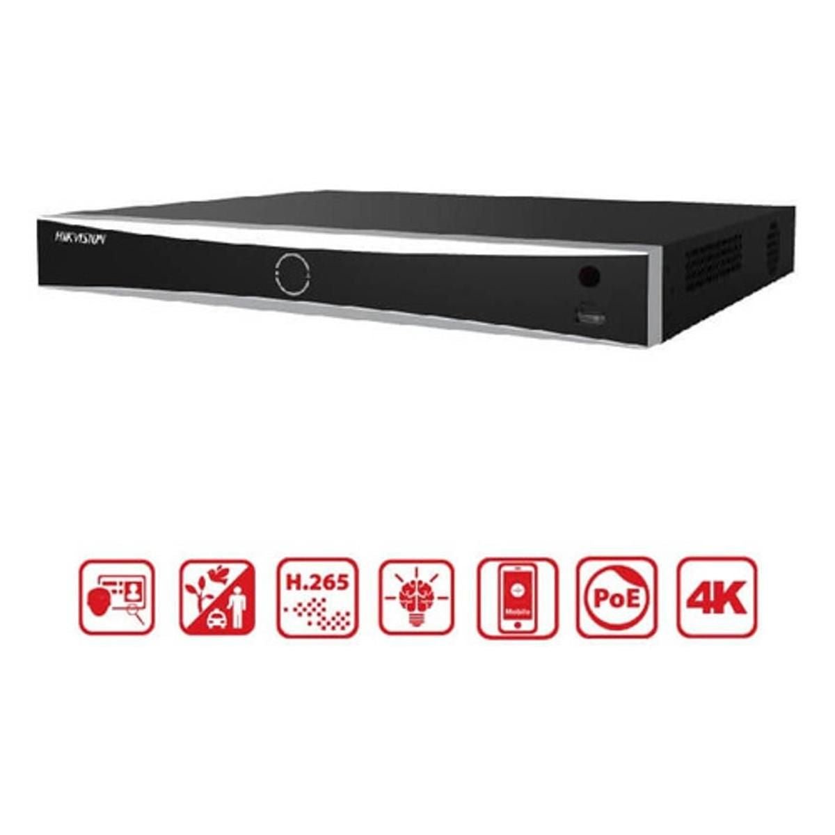 NVR Hikvision 8 canales 4K hasta 8MP DS - 7608NXI - K2/8P - GRUPO CONTROL - DS-7608NXI-K2/8P - GRABADOR