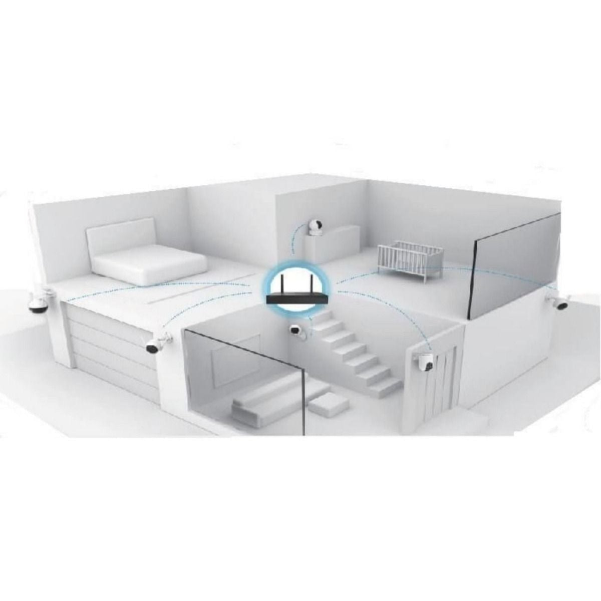 NVR Wifi Ezviz 8 Canales IP CS - X5S - R100 - 8W - GRUPO CONTROL - CS-X5S-R100-8W - GRABADOR