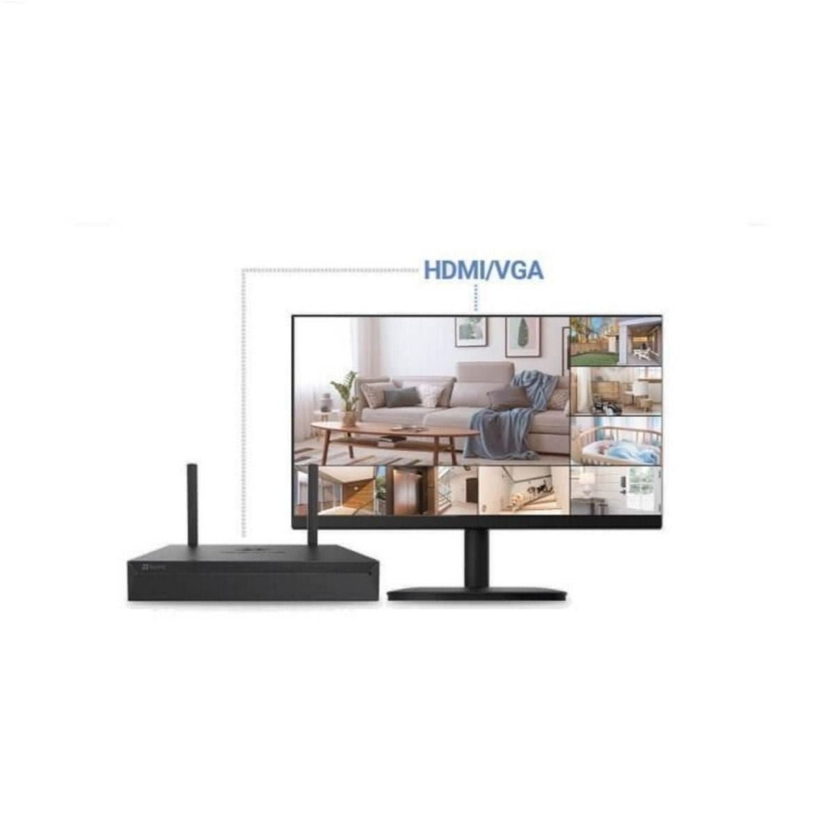 NVR Wifi Ezviz 8 Canales IP CS - X5S - R100 - 8W - GRUPO CONTROL - CS-X5S-R100-8W - GRABADOR