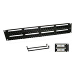 Panel Categoría 6 de 48 Puertos - GRUPO CONTROL - PATCHPANEL48PCAT6 - CABLEADO