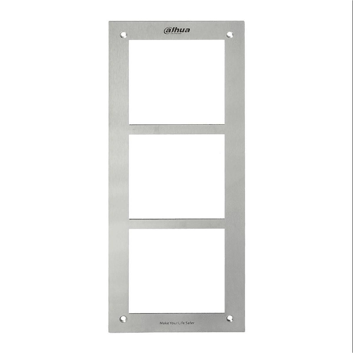 Panel Frontal Dahua para 3 Módulos - GRUPO CONTROL - DHI-VTOF003 - ACCESORIOS VIDEOPORTEROS