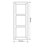 Panel Frontal Dahua para 3 Módulos - GRUPO CONTROL - DHI-VTOF003 - ACCESORIOS VIDEOPORTEROS