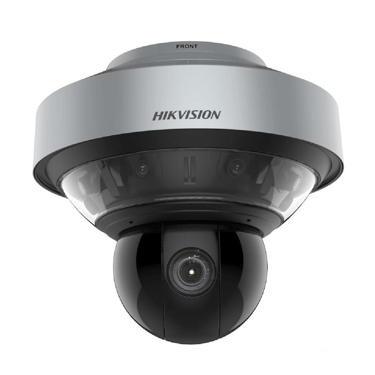 CÁMARA PANOVU 32 MP 9 LENTES INTEGRADOS: 8 FIJOS PARA PANORÁMICA DE 360° + 1 PTZ MOTORIZADO CON ZOOM ÓPTICO 40× HIKVISION