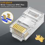 Plug RJ45 de Categoría 6 en Alta Calidad - GRUPO CONTROL - RJ45CAT6_0101767 - ADAPTADORES