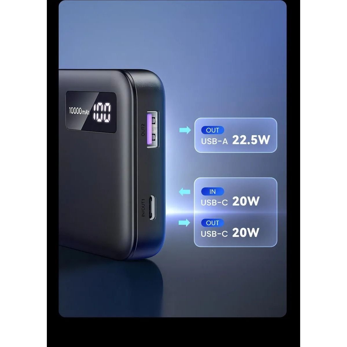 Power Bank UGREEN 10000mAh 22.5W USB - C USB - A | PB311 - GRUPO CONTROL - PB311-25742 - POWERBANK