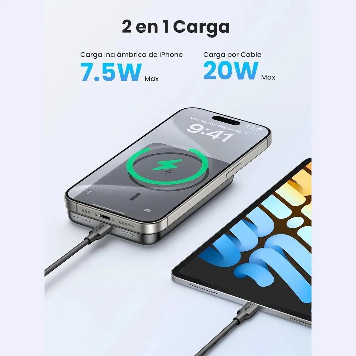 Power Bank UGREEN 10000mAh MagSafe 15W 20W | PB561 - GRUPO CONTROL - PB561-25919 - POWERBANK