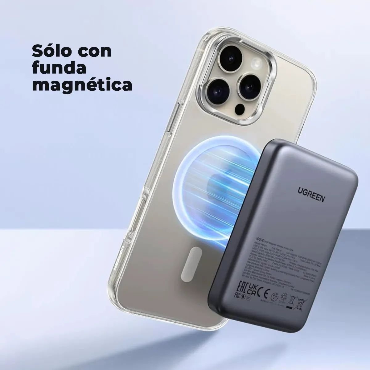 Power Bank UGREEN 10000mAh MagSafe 15W 20W | PB561 - GRUPO CONTROL - PB561-25919 - POWERBANK