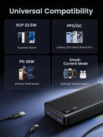 Power Bank Ugreen 20000mah 20w Pb312-25683 Negro - GRUPO CONTROL - PB312-25683 - Product