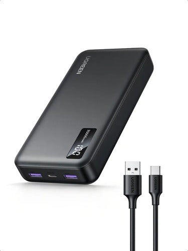Power Bank Ugreen 20000mah 20w Pb312-25683 Negro - GRUPO CONTROL - PB312-25683 - Product