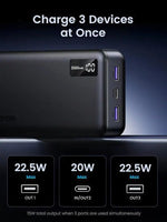 Power Bank Ugreen 20000mah 20w Pb312-25683 Negro - GRUPO CONTROL - PB312-25683 - Product