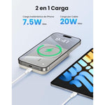 Power Bank UGREEN MagSafe 10000mAh 20W Carga Inalámbrica y USB - C Beige - GRUPO CONTROL - PB561-25208 - POWERBANK