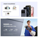 Power Bank UGREEN Pantalla Led 10000mAh 30W Cable USB - C Rosa - GRUPO CONTROL - PB511-35604B - POWERBANK