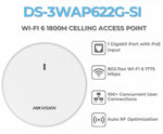 Punto de Acceso Hikvision WiFi Doble Banda Omnidireccional - GRUPO CONTROL - DS-3WAP622G-SI - ACCESS POINT