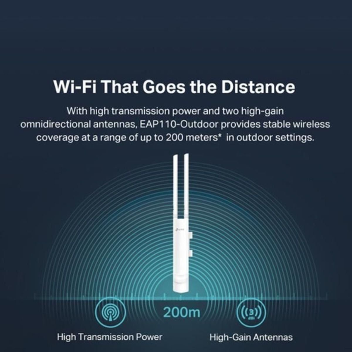 Punto de Acceso Tp link Wifi 300mbps Exterior Eap110 - GRUPO CONTROL - EAP110-OUTDOOR - ACCESS POINT