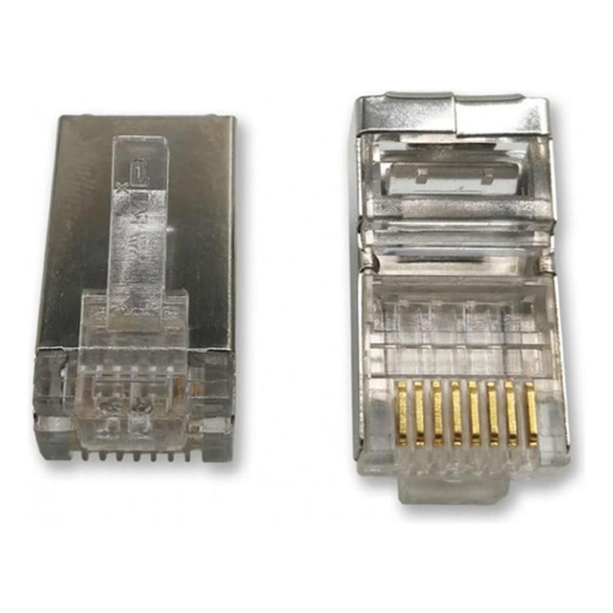 Rj45 Plug Cat 6 Borde Alumini - GRUPO CONTROL - RJ45CAT6ALUM - 