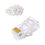 RJ45 PLUG CAT 6 POR 100 UNIDADES - GRUPO CONTROL - RJ45CAT6_X100 - ADAPTADORES