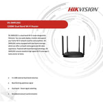 Router Inalámbrico Hikvision Doble Banda 1000mbps - GRUPO CONTROL - DS-3WR12GC - ROUTER