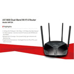 Router Inalámbrico Mercusys MR70X Wifi 6 Doble Banda AX1800 - GRUPO CONTROL - MR70X - ROUTER