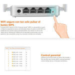 Router Inalámbrico Tenda N300, 4 Puertos 2,4ghz - GRUPO CONTROL - N301 - ROUTER