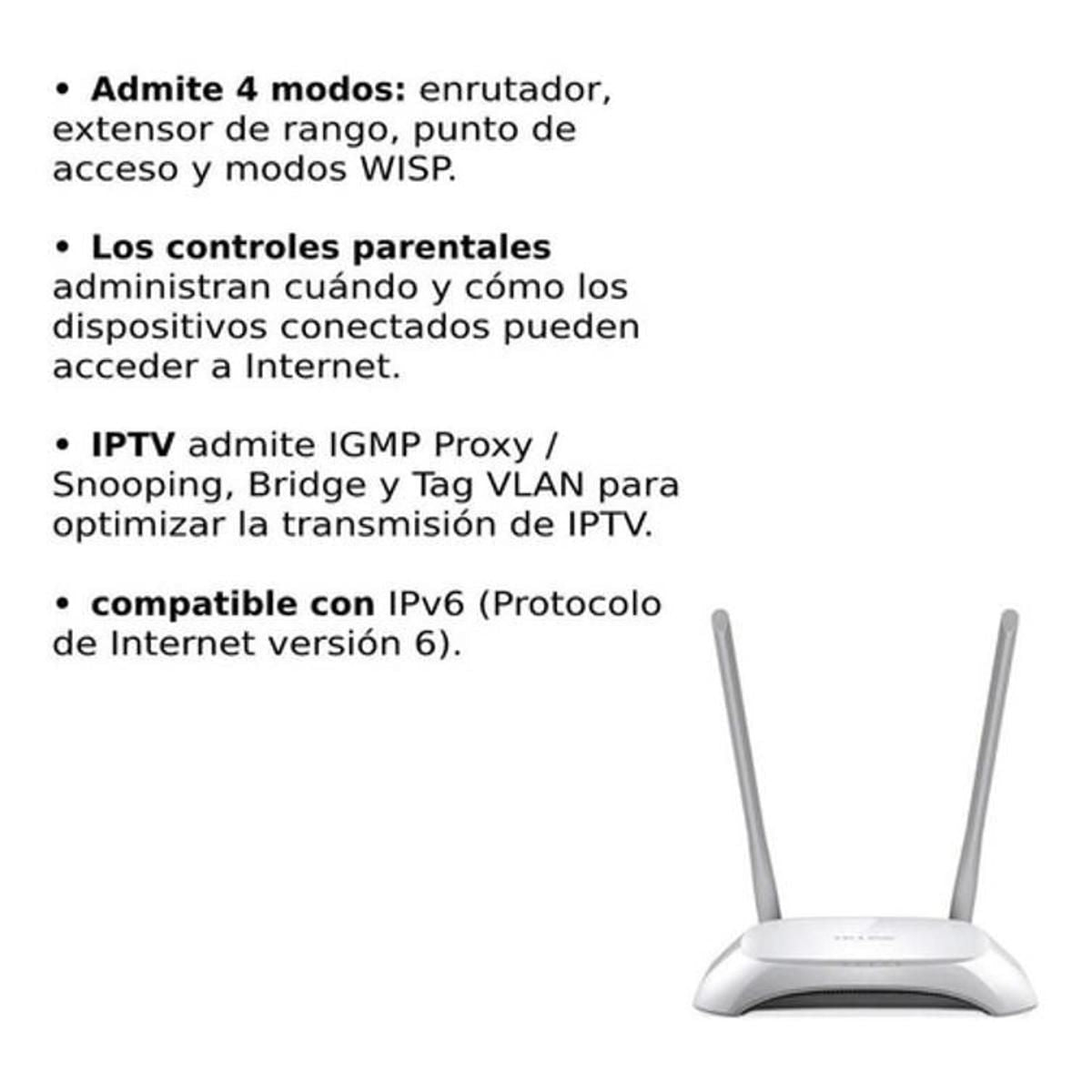 Router Inalámbrico Tp Link TL - WR840N 300Mbps vía inalámbrica - GRUPO CONTROL - TL-WR840N - ROUTER