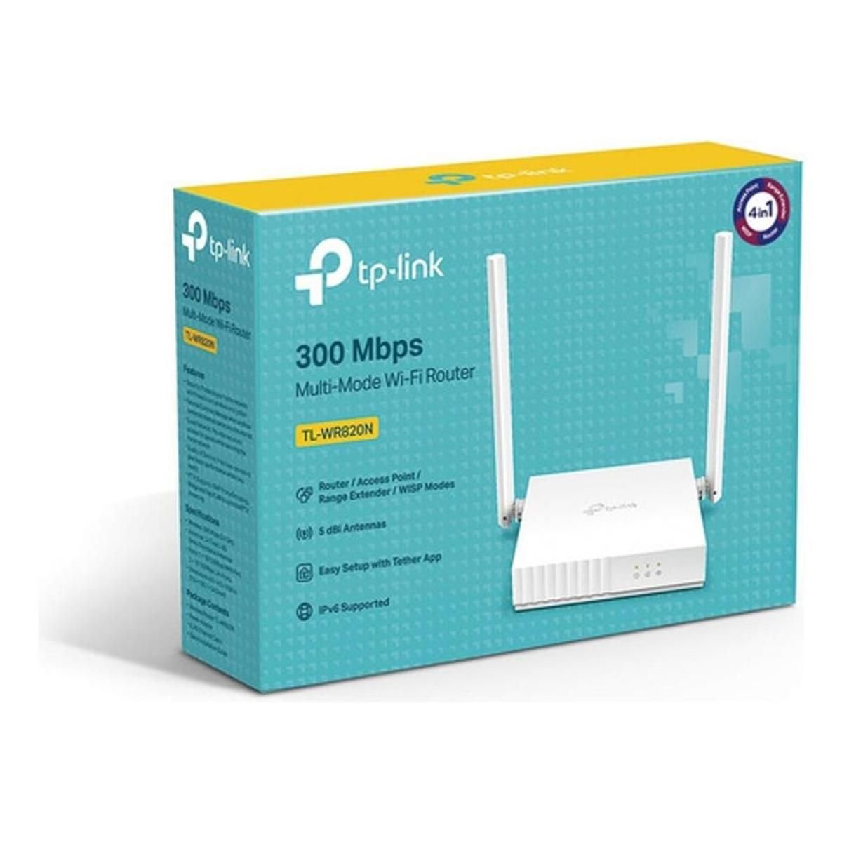 Router Tp-link 100mbps 820n Blanco - GRUPO CONTROL - TL-WR820N - ROUTER